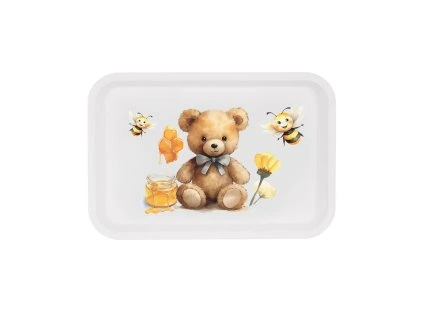 Servírovací dětský tác MEDVÍDEK 30,5x21 cm