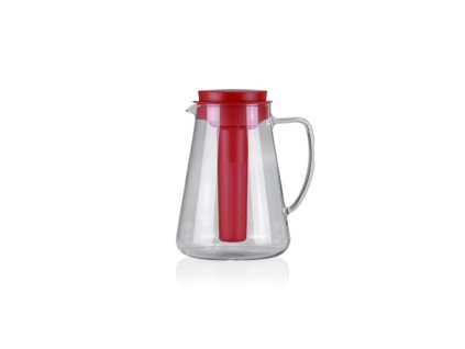 Džbán TEO 2.5 l, s vyluhováním a chlazením, červená