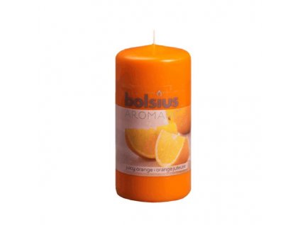 Svíčka válce pomeranč, 5,9 x 12,1 cm
