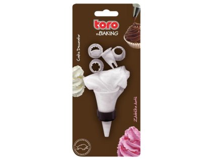 Zdobička dortu látková,  4 nástavce,  1200 ml