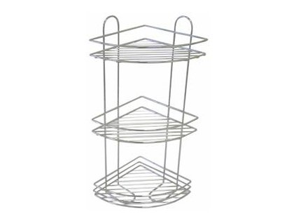 polička rohová koupelnová 23,1 x 31 x 58 cm