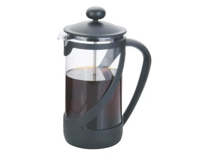 Konvice na čaj 850ml s filtračním pístem a plastovým víčkem