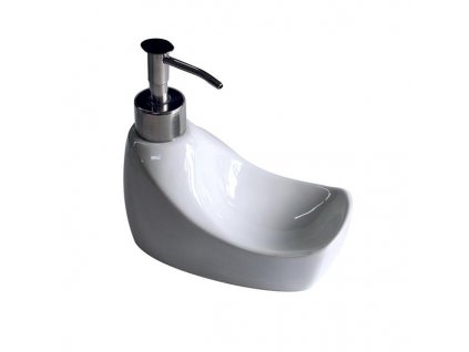 Dávkovač mýdla, keramika, bílá