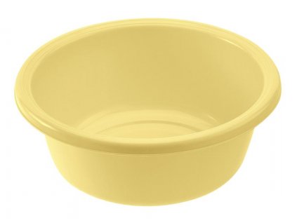 Umyvadlo kulaté ¤24cm, v. 9,5cm / 2,5l - vanilkově žlutá