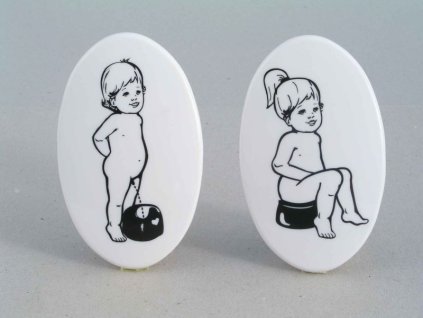 Bytová značka WC chlapeček