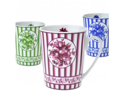 Hrnek Sisi 280 ml barevné kanty z Anglie (3 druhy)