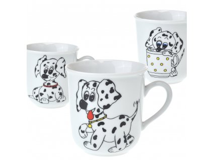 Hrnek dětský 170 ml Dalmatýni (v balení mix 6ti druhů)