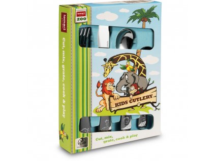 LT5005 Dětské příbory set 4ks ZOO Lamart