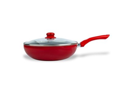 PÁNEV WOK S POKLIČKOU"KITCHISIMO"28CM,INDUKČNÍ DNO