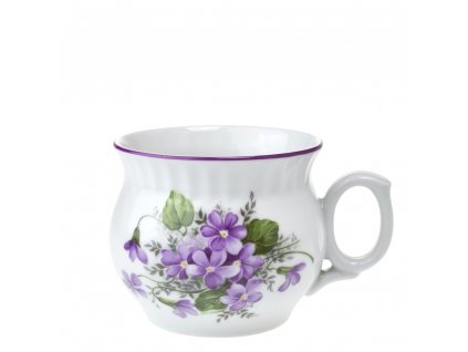 Hrnek Darume 290 ml fialky s fialovou linkou