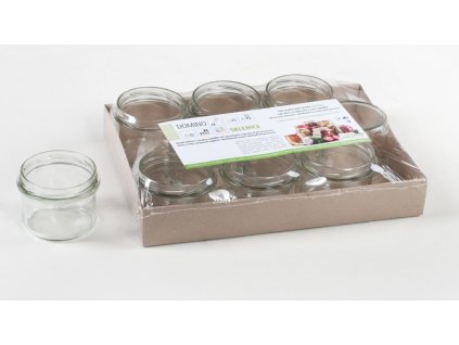 Zavařovací sklenice 235ml, 9ks, hladká, d8x10cm-TO82