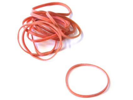 Gumičky červené 20ks/bal 4cm