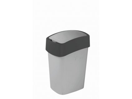Koš odpadkový 10l Flipbin šedý,výkl.(19x24x35cm)
