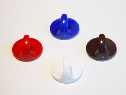 háček KULATÝ malý d27mm,samolep.