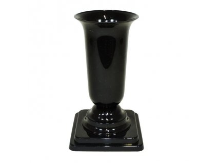 Váza 15 x 15 x 31 cm zátěžová - černá