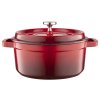 LITINOVÝ HRNEC HIERRO 24CM 3,5L ČERVENÝ MG
