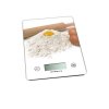 ELECTRON KITCHEN SCALE,PRINTWHITE GLASS,MAX 5KG