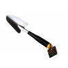 IRON GARDEN SHOVEL, PP HANDLE, 34CM