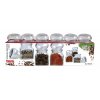 Glass containers smouke 6x150ml