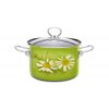 Hrnec BELIS DAISY 18cm,2,8l se skleněnou poklicí