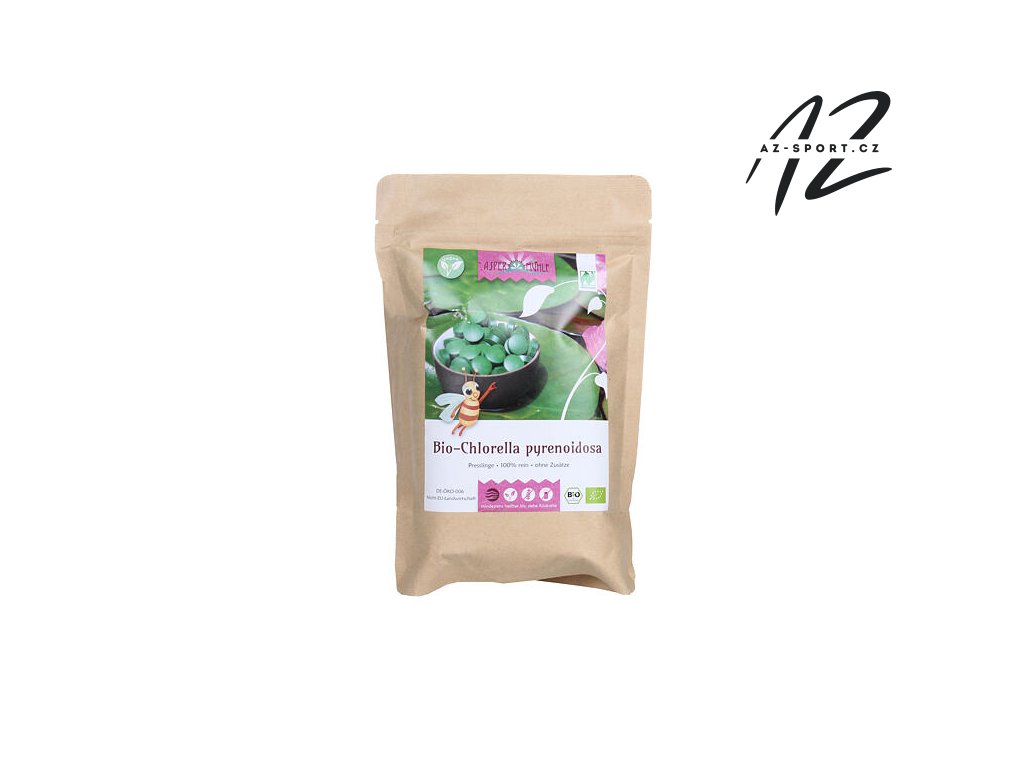 řasa Chlorella 500g, 2000 tablet bio produkt z Německa (Hmotnost 0,5 kg)