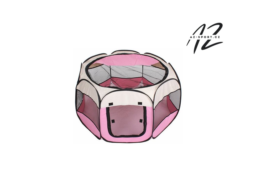Pet Octagonal ohrádka pro psy bílá-růžová (varianta 42939)