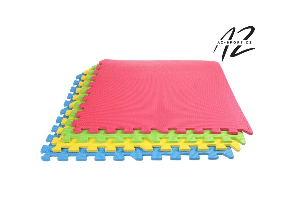 Colored Puzzle fitness podložka mix barev (Balení 4 ks)