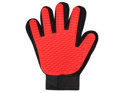 Pet Glove vyčesávací rukavice červená