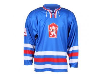 Replika ČSSR 1976 hokejový dres modrá (Velikost oblečení M)