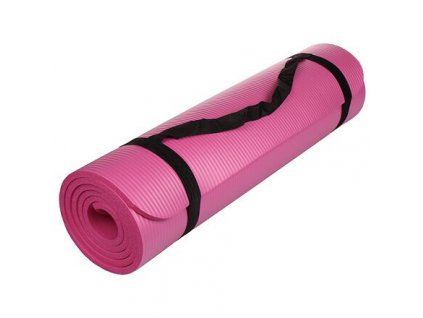 Yoga NBR 10 Mat podložka na cvičení růžová