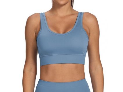 Yoga Feel sportovní podprsenka modrá (Velikost oblečení M)