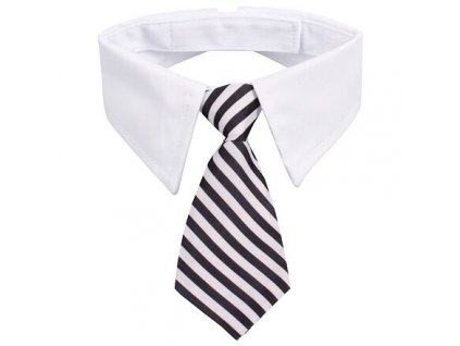 Gentledog kravata pro psy černá-bílá