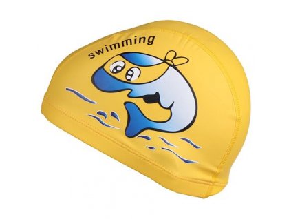 Dolphin dětská plavecká čepice žlutá