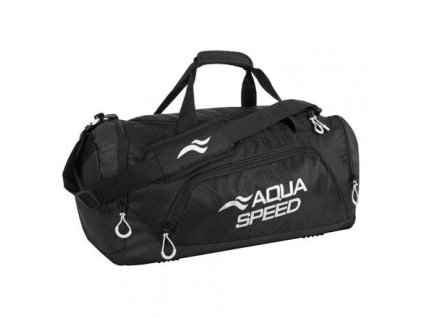 Duffle Bag M sportovní taška černá-bílá