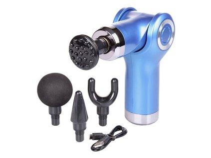 Massage Gun Mini vibrační masážní pistole modrá (varianta 40358)