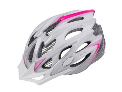 Venus cyklistická helma bílá-růžová
