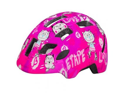 Kitty 2.0 dětská cyklistická helma růžová