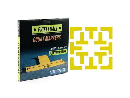Court Marker Kit lajny na pickleball žlutá (Balení 1 sada)