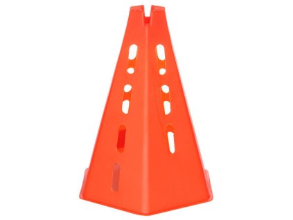 Hex Cone kužel s otvory oranžová (výška/ šířka 32 cm)