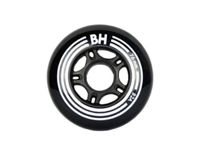 Black 76mm 82A in-line kolečko (Balení 1 ks)