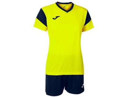 Phoenix Set Women dámské triko a šortky fluo žlutá (Velikost oblečení L)