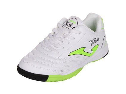 Toledo JR 2502 Indoor dětská sálová obuv bílá-zelená (Velikost EU 28)