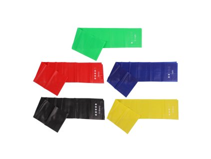 Yoga Stretch Mix 1500 sada posilovacích gum 5 ks mix barev (Balení 1 sada)