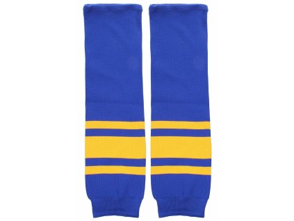 Motor hokejové štulpny senior modrá-žlutá (Balení 1 pár)