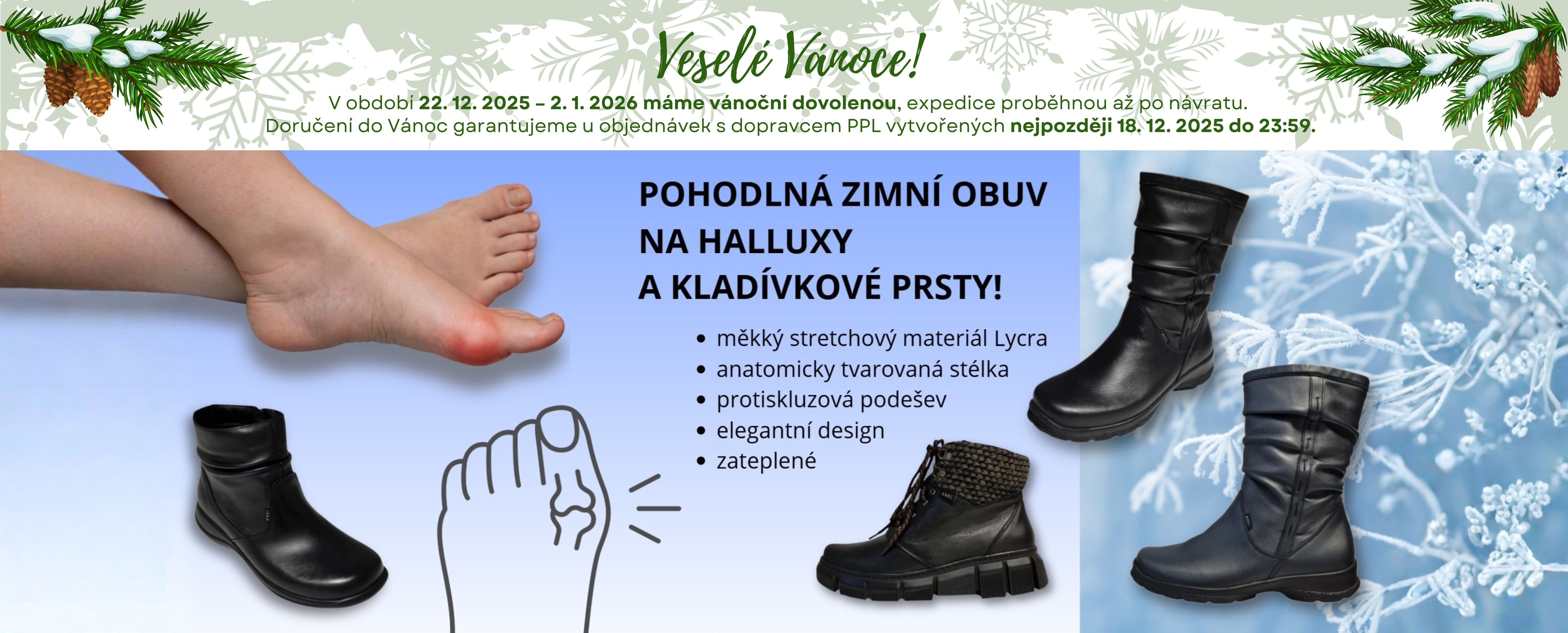 Zdravotní obuv na halluxy