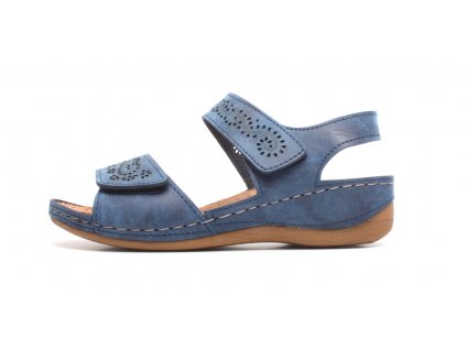 MEDI LINE dámské pantofle S302.056 modré