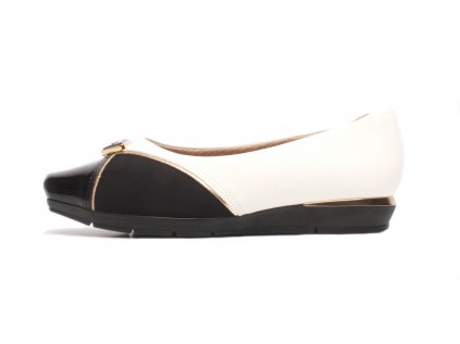 Piccadilly MAXI dámské baleríny Joanete 147172-3 Branco/Preto