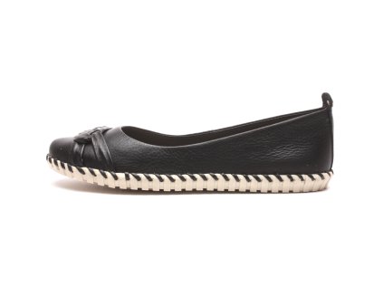 Bottero dámské kožené espadrilky 326031 PRETO