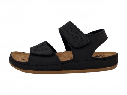 MEDI LINE dámské sandály 38-24 černé