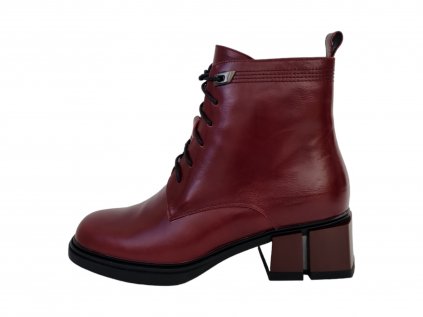 Ladies dámská kotníková obuv F854-009B bordová